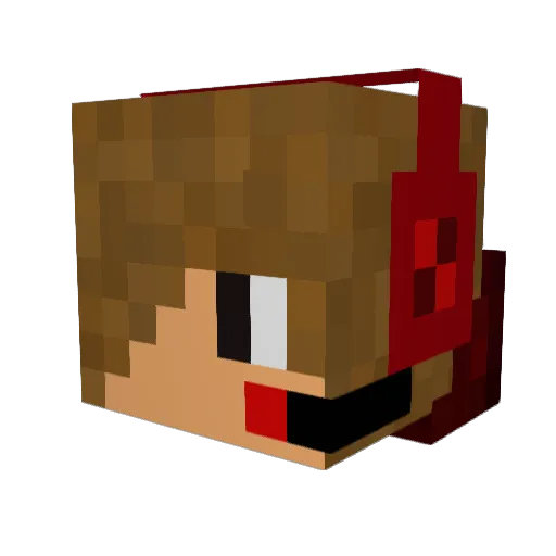 jordon0828 Minecraft avatar head, 3D render