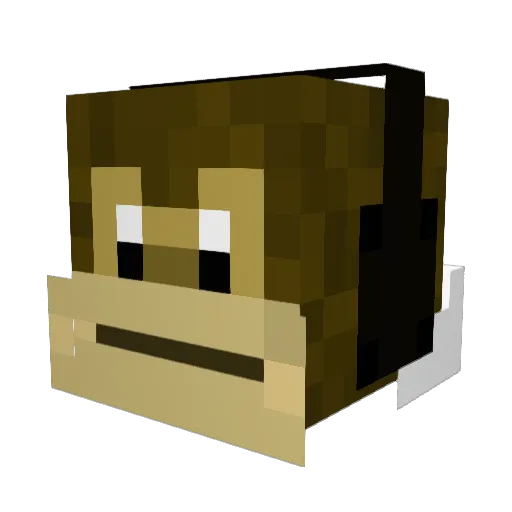 jordxnol Minecraft avatar head, 3D render