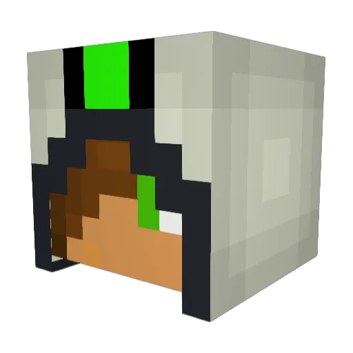 jordy8719 Minecraft avatar head, 3D render