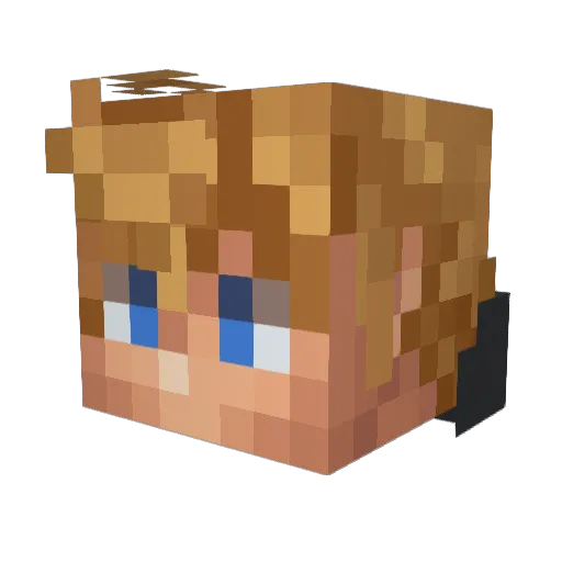 jordy_hernandez Minecraft avatar head, 3D render