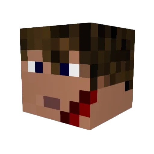 jordyo13 Minecraft avatar head, 3D render