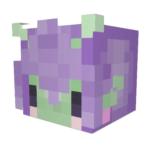 jorgborgus Minecraft avatar head, 3D render