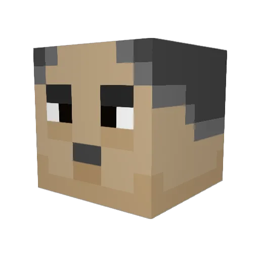 jorge121 Minecraft avatar head, 3D render