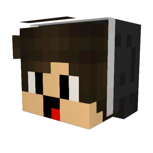 jorgeIL Minecraft avatar head, 3D render