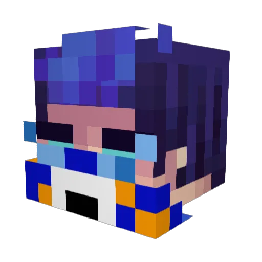 jorgebasteiro_ Minecraft avatar head, 3D render