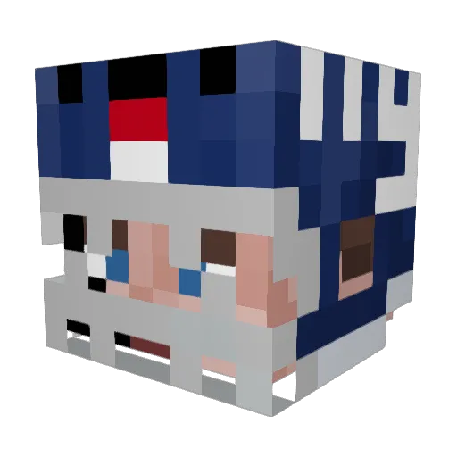 jorgedapro Minecraft avatar head, 3D render