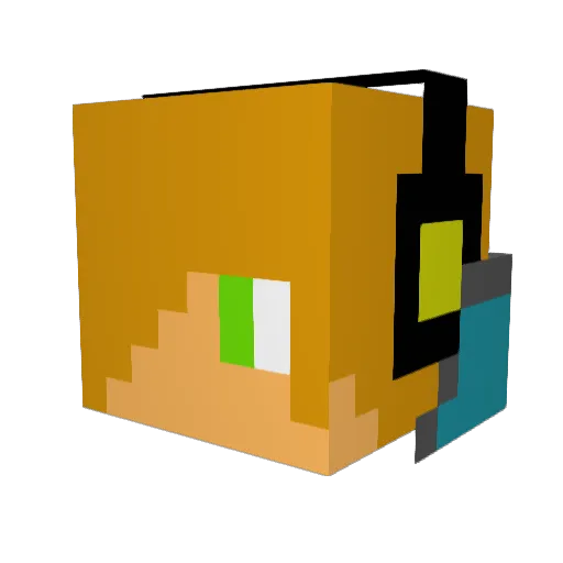 jorgerp12 Minecraft avatar head, 3D render