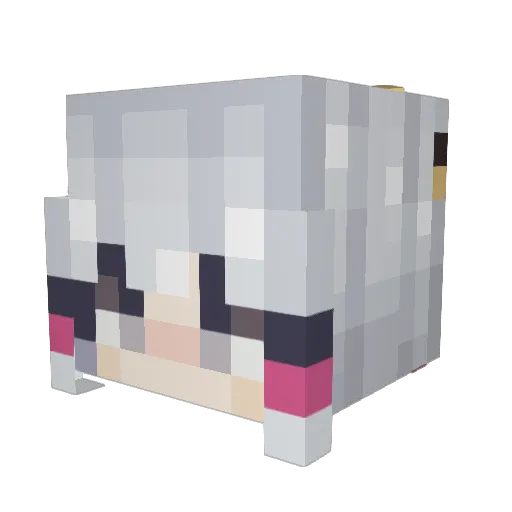 jorgesony Minecraft avatar head, 3D render