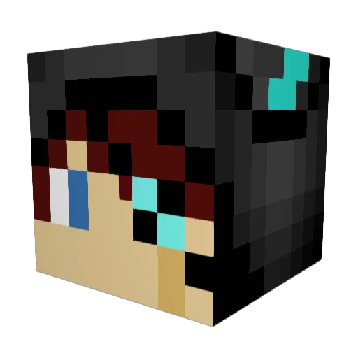 jorgeviolin1 Minecraft avatar head, 3D render