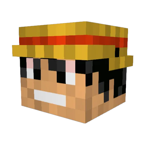 jorgthebest Minecraft avatar head, 3D render