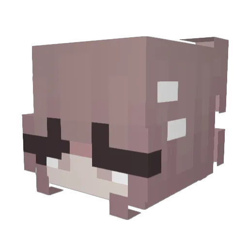 joriee Minecraft avatar head, 3D render
