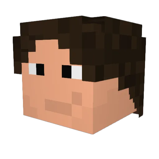 jorisklaudo Minecraft avatar head, 3D render
