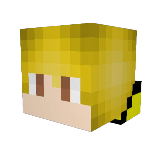 jorispower Minecraft avatar head, 3D render