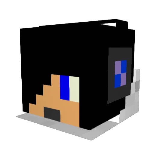jorisr Minecraft avatar head, 3D render
