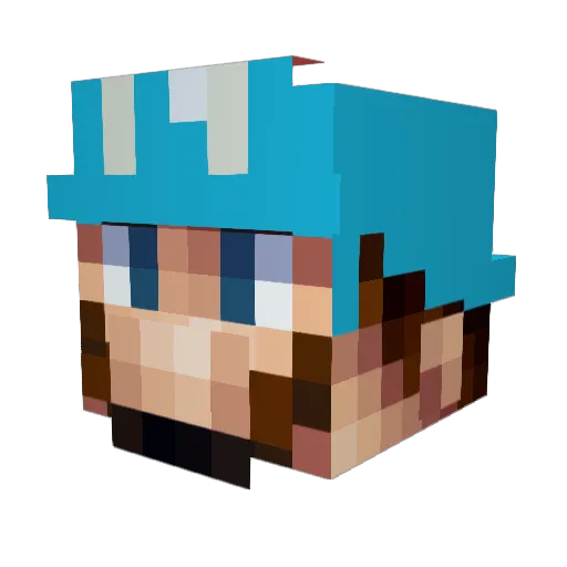 joritz2 Minecraft avatar head, 3D render