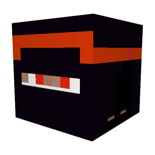 jorlot Minecraft avatar head, 3D render