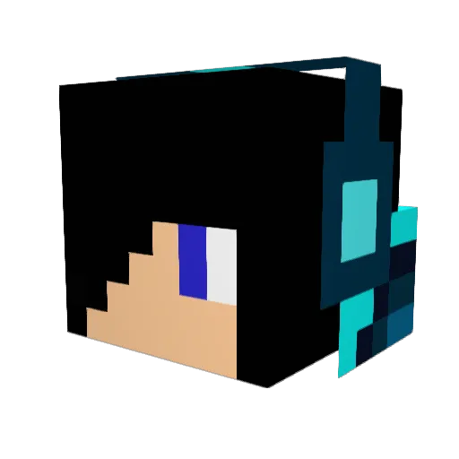 jorn22 Minecraft avatar head, 3D render