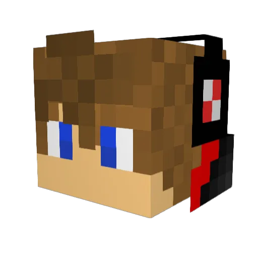 jorngames Minecraft avatar head, 3D render