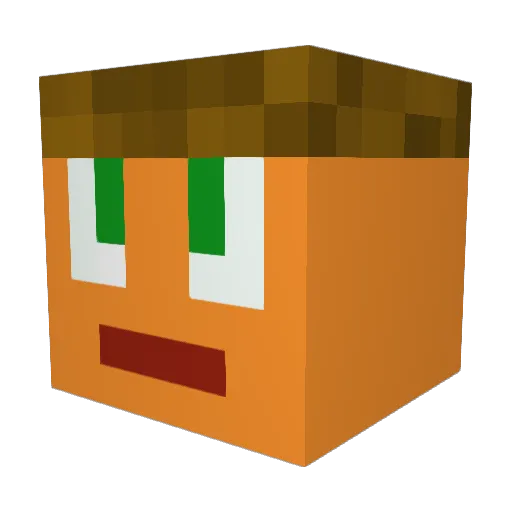 jornver Minecraft avatar head, 3D render