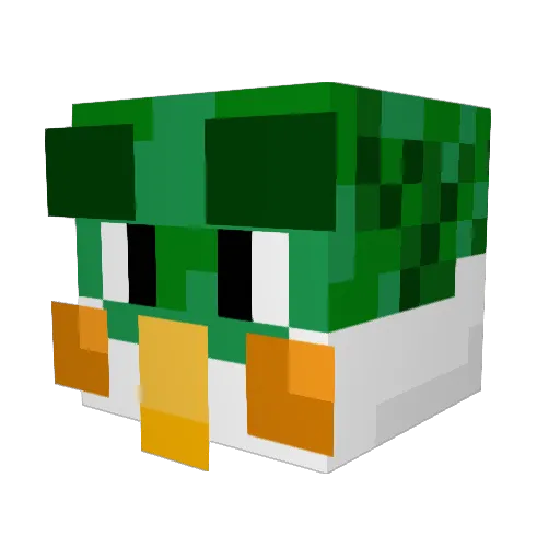 jorpey Minecraft avatar head, 3D render