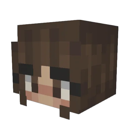 jorpotron Minecraft avatar head, 3D render