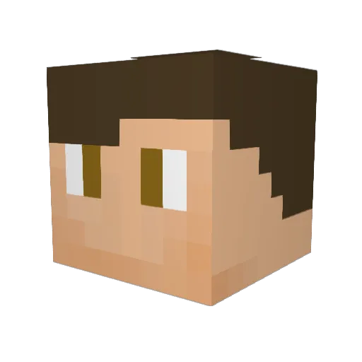 jorylb Minecraft avatar head, 3D render