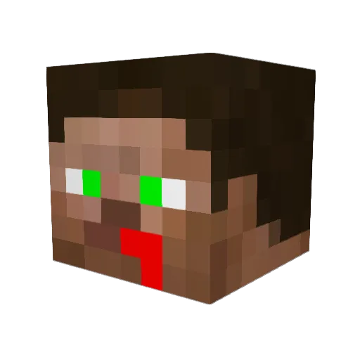 joryvd Minecraft avatar head, 3D render