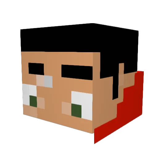jos3e90 Minecraft avatar head, 3D render