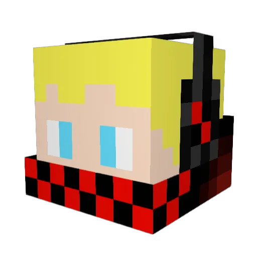 jose271gaming Minecraft avatar head, 3D render
