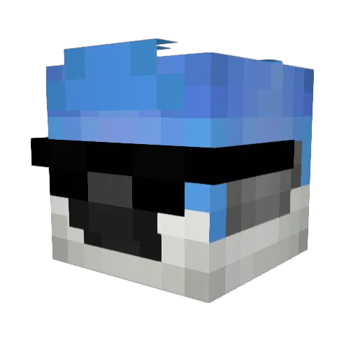 josedoido Minecraft avatar head, 3D render