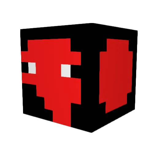 josefhu Minecraft avatar head, 3D render