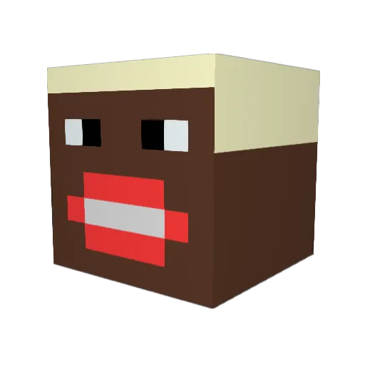 joseph_bratan01 Minecraft avatar head, 3D render