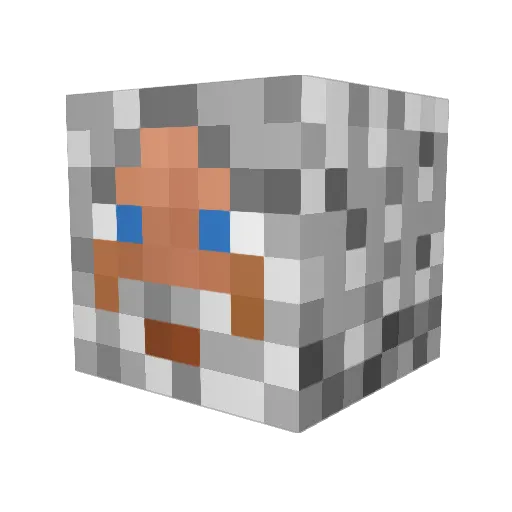 josephdan Minecraft avatar head, 3D render