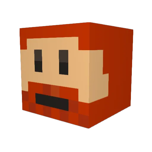 josephoconnor Minecraft avatar head, 3D render
