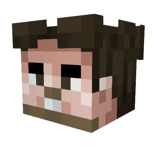 josetotv Minecraft avatar head, 3D render