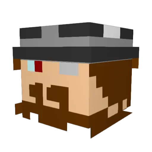 josh15fc Minecraft avatar head, 3D render