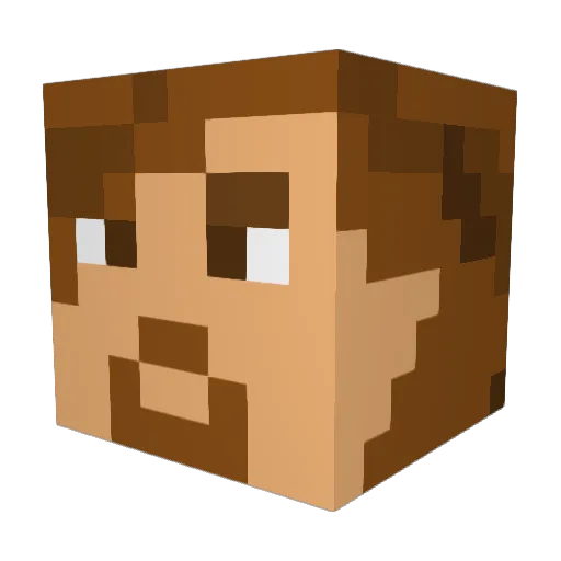 joshStevens0n Minecraft avatar head, 3D render