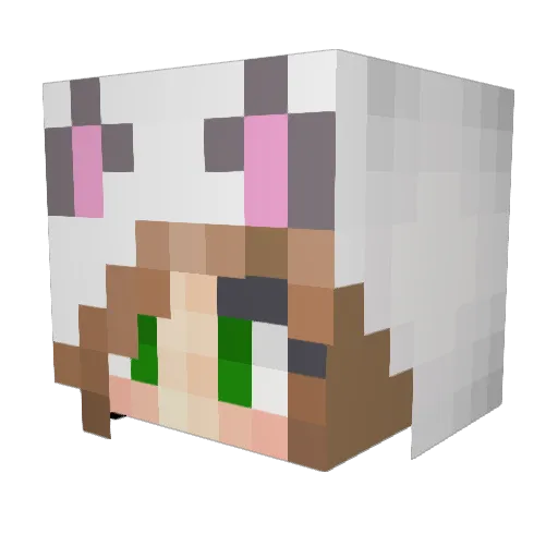 joshabbie Minecraft avatar head, 3D render