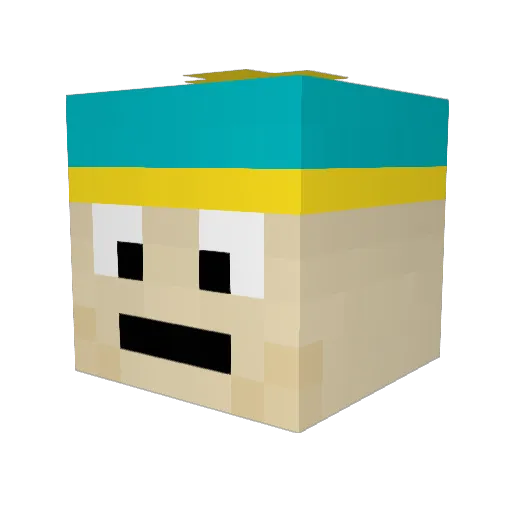 joshbeck Minecraft avatar head, 3D render