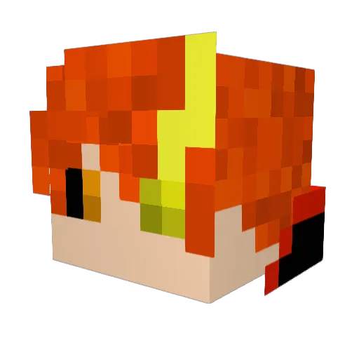 joshbir Minecraft avatar head, 3D render