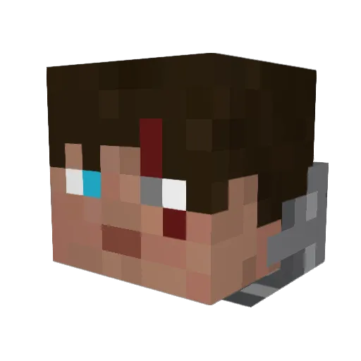 joshbrandon4444 Minecraft avatar head, 3D render