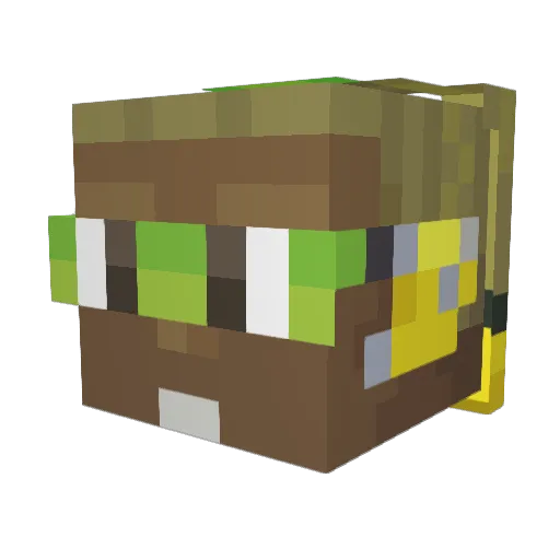 josherman Minecraft avatar head, 3D render