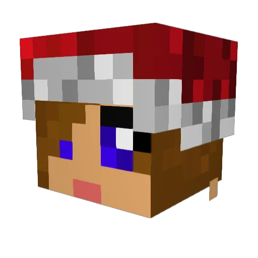joshgbih Minecraft avatar head, 3D render