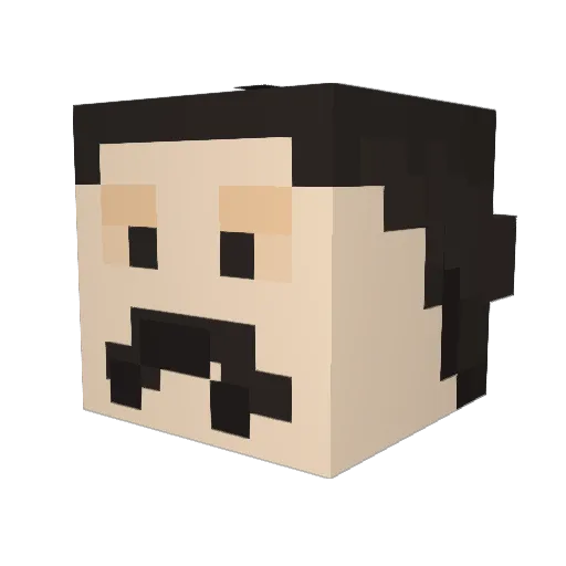 joshhugh Minecraft avatar head, 3D render