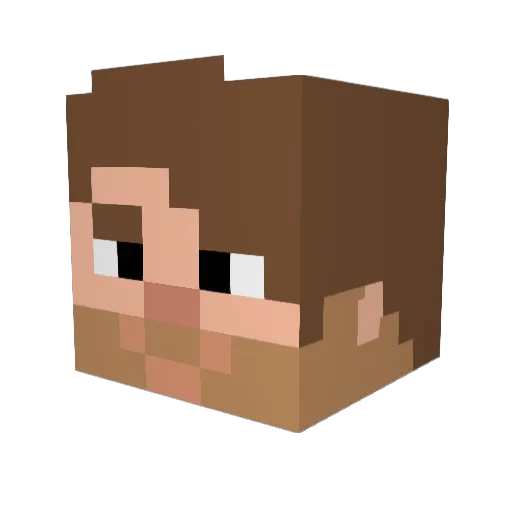 joshjaco Minecraft avatar head, 3D render