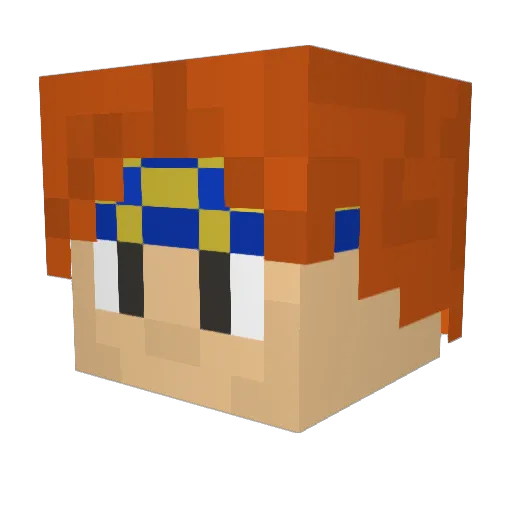 joshmartunas Minecraft avatar head, 3D render