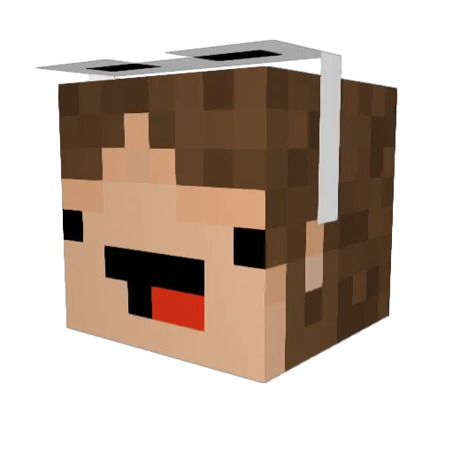 joshmcin Minecraft avatar head, 3D render