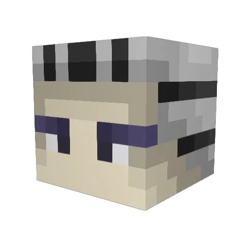 joshnohi Minecraft avatar head, 3D render