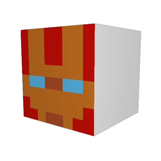 joshnoone Minecraft avatar head, 3D render