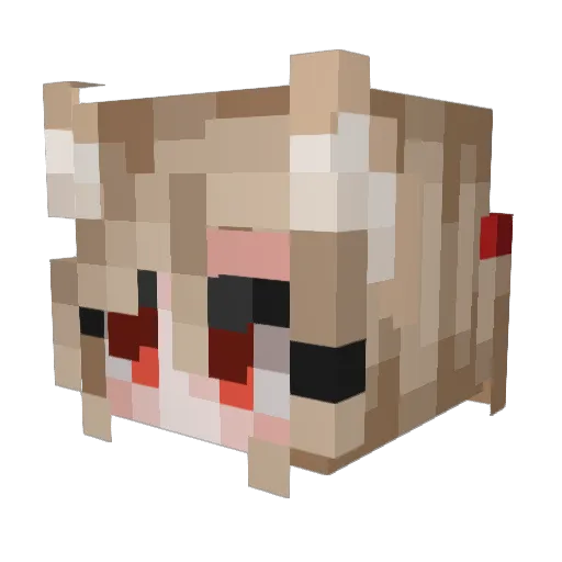 joshoborg Minecraft avatar head, 3D render